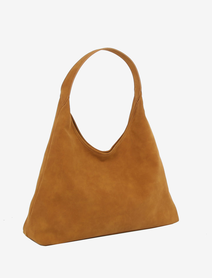 HVISK LOLA BRUSH STRUCTURE Tote Bag 503 Cognac