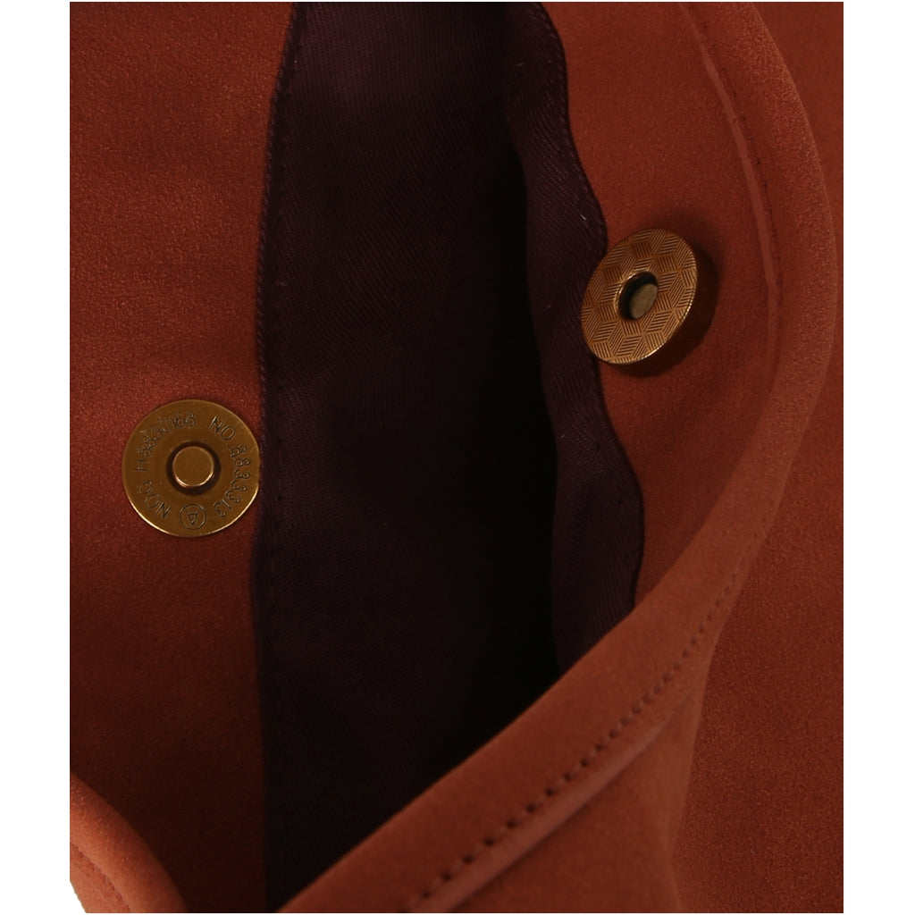 HVISK LOLA BRUSH STRUCTURE Tote Bag 510 Terracotta