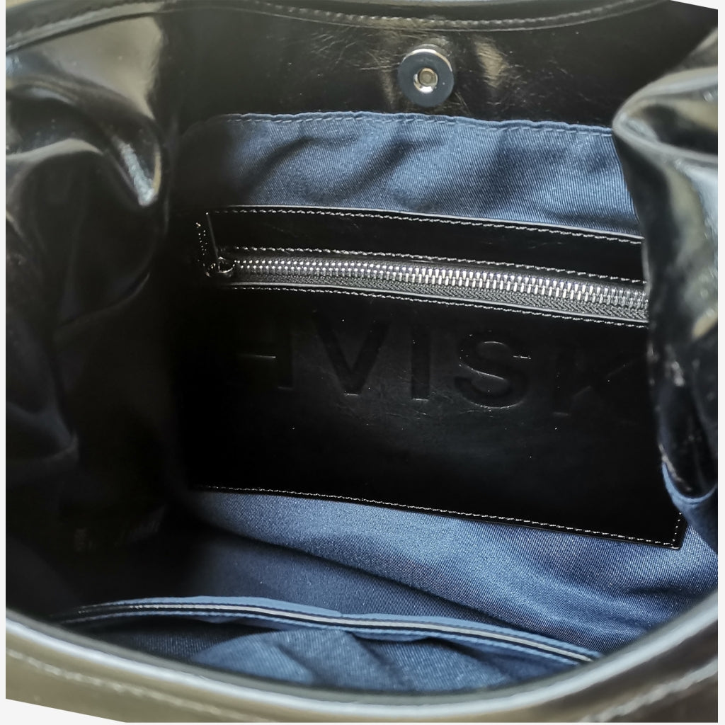 HVISK LOLA LACQUER Shopper 009 Black