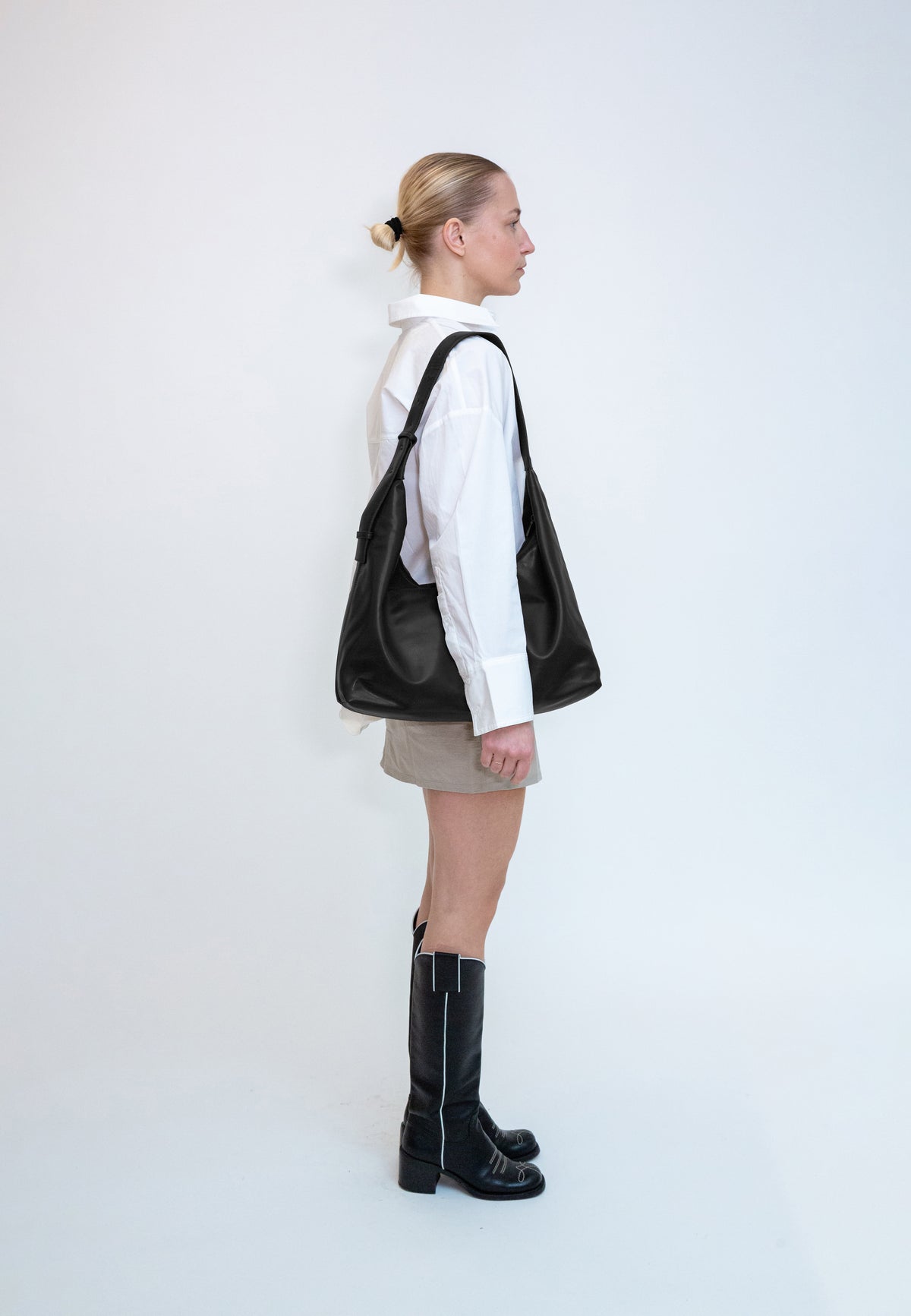 HVISK Lane Soft Tote Bag 009 Black