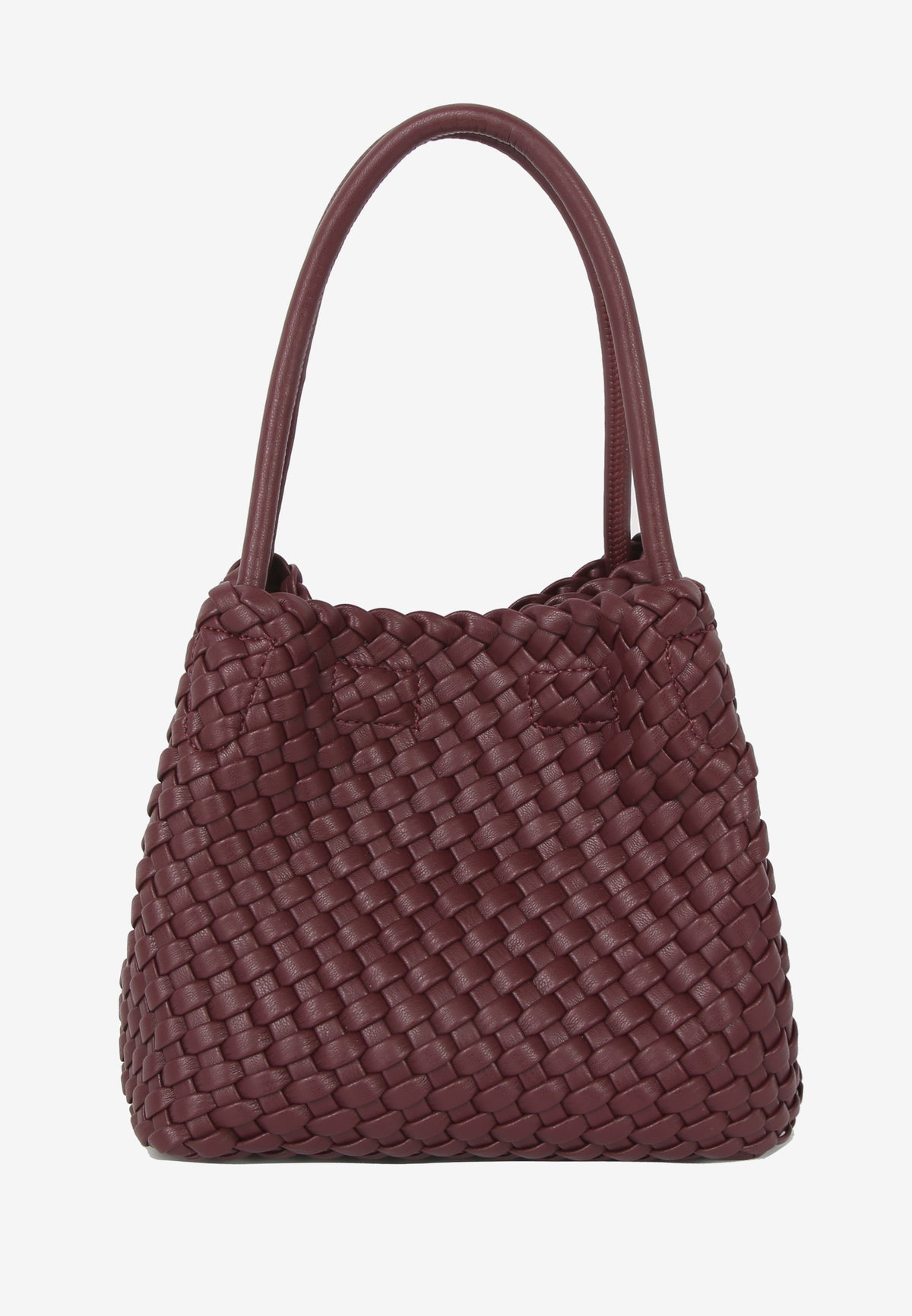 HVISK Lily Braided Handbag 508 Deep Burgundy
