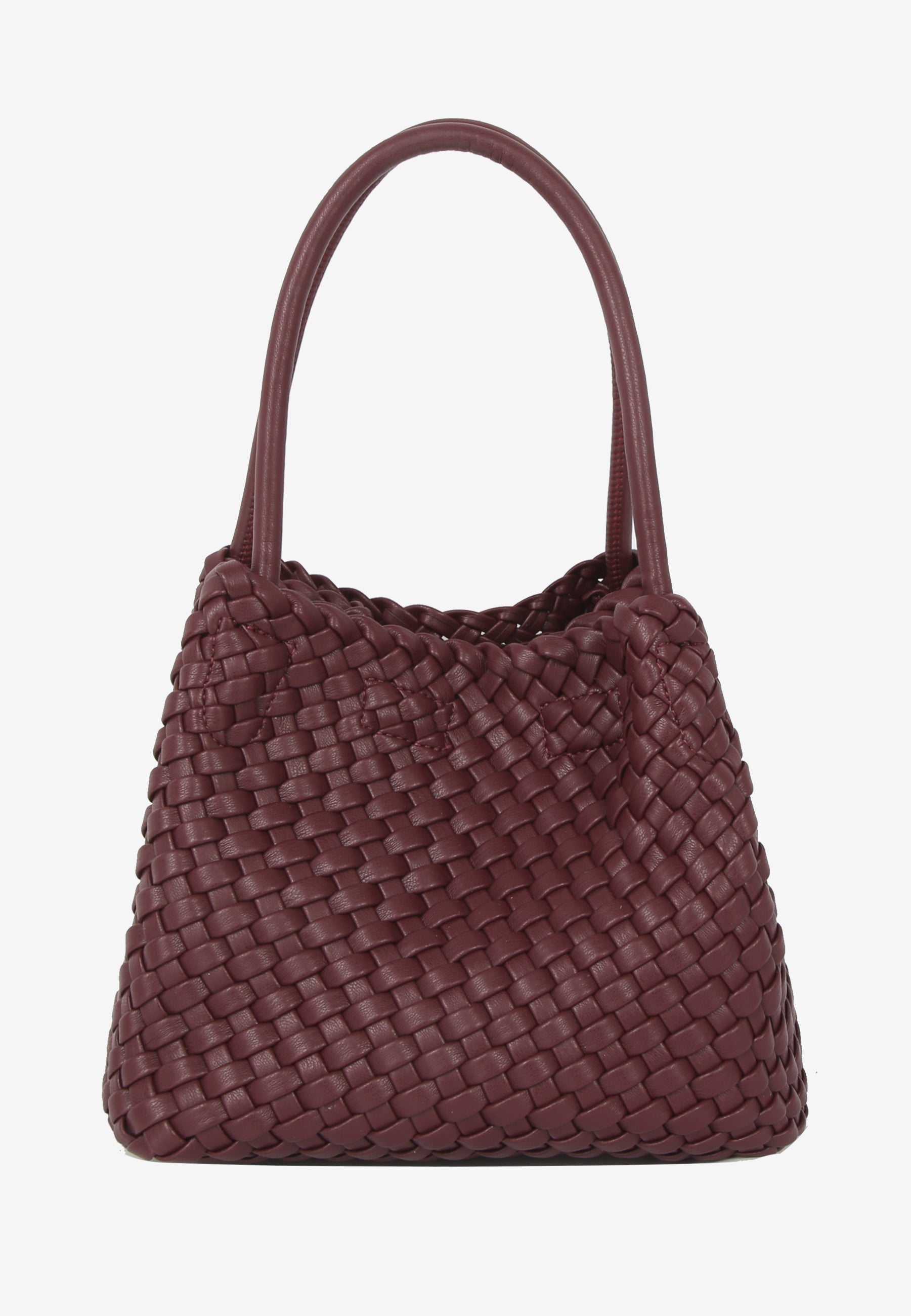 HVISK Lily Braided Handbag 508 Deep Burgundy