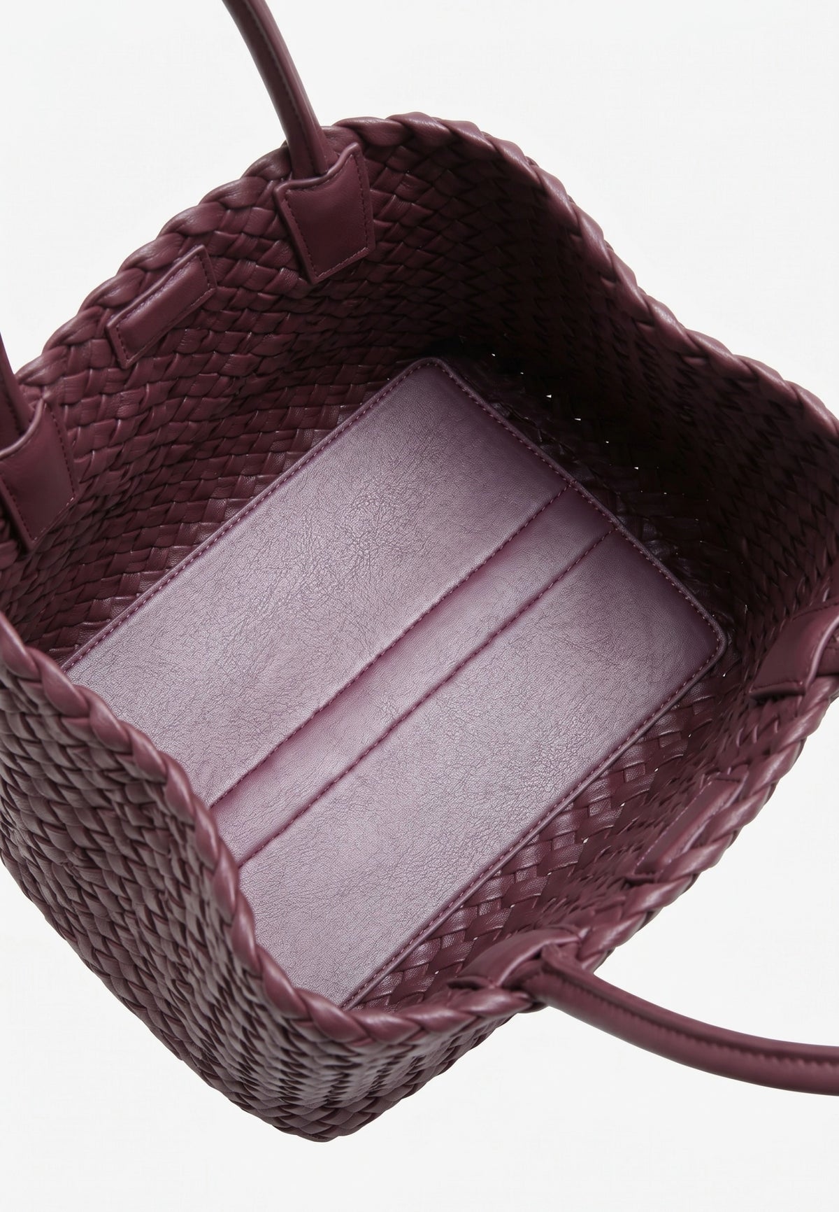 HVISK Lily Braided Handbag 508 Deep Burgundy