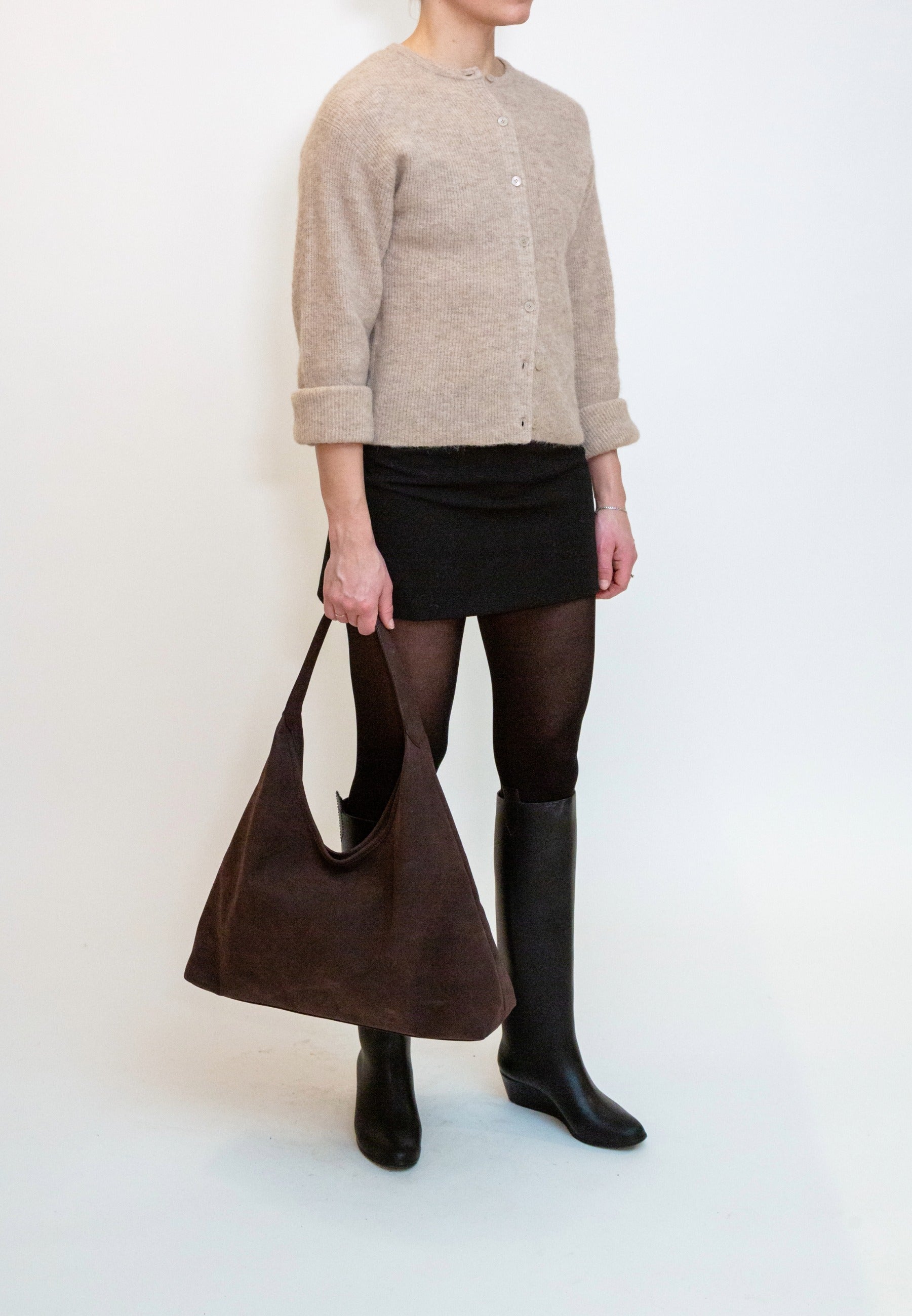 HVISK Lola Brush Tote Bag 507 Umber Brown