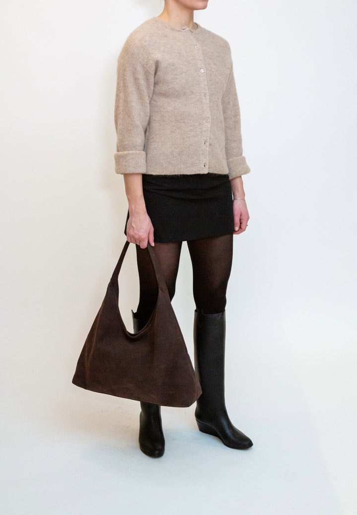 HVISK Lola Brush Tote Bag 507 Umber Brown