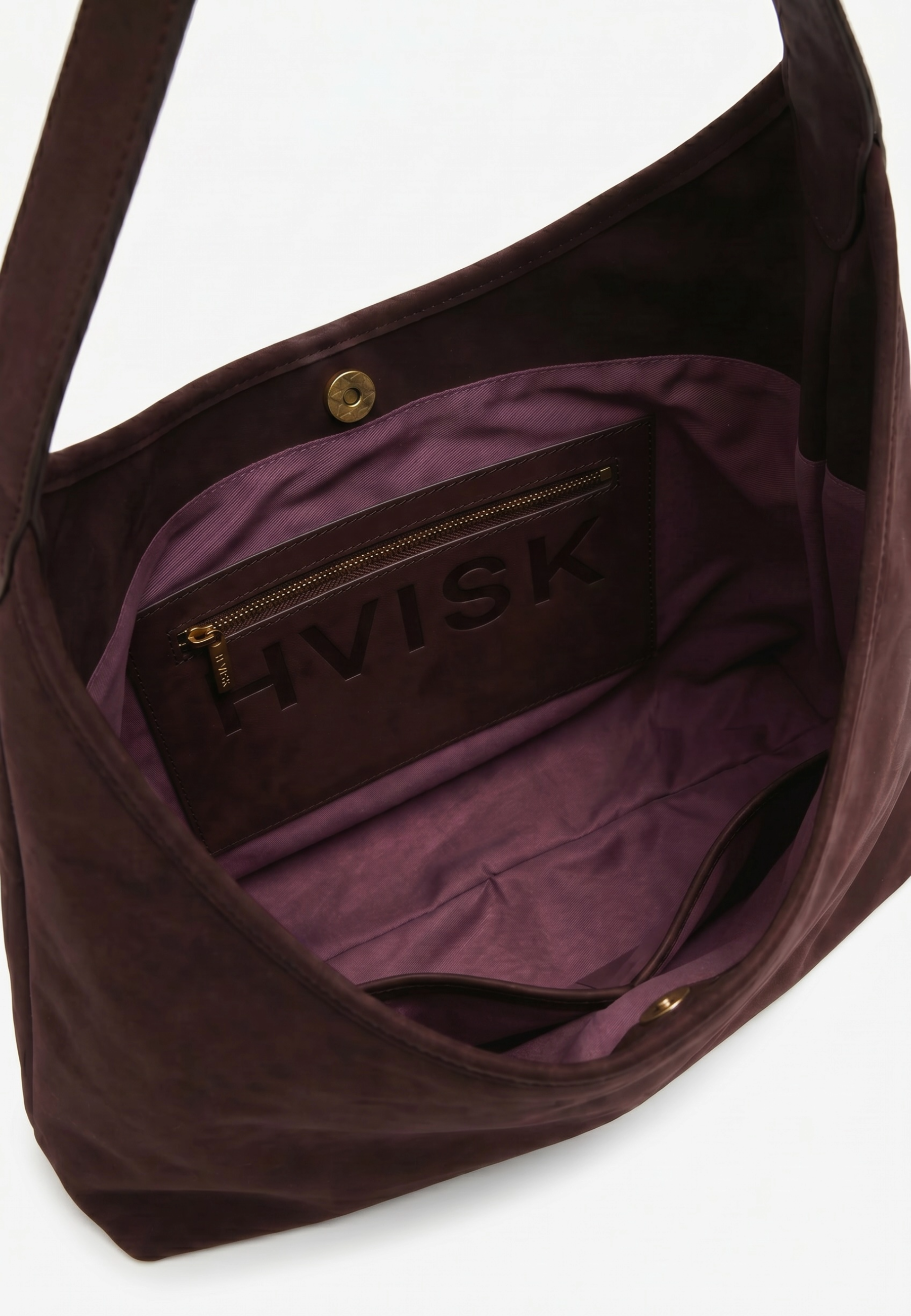 HVISK Lola Brush Tote Bag 507 Umber Brown