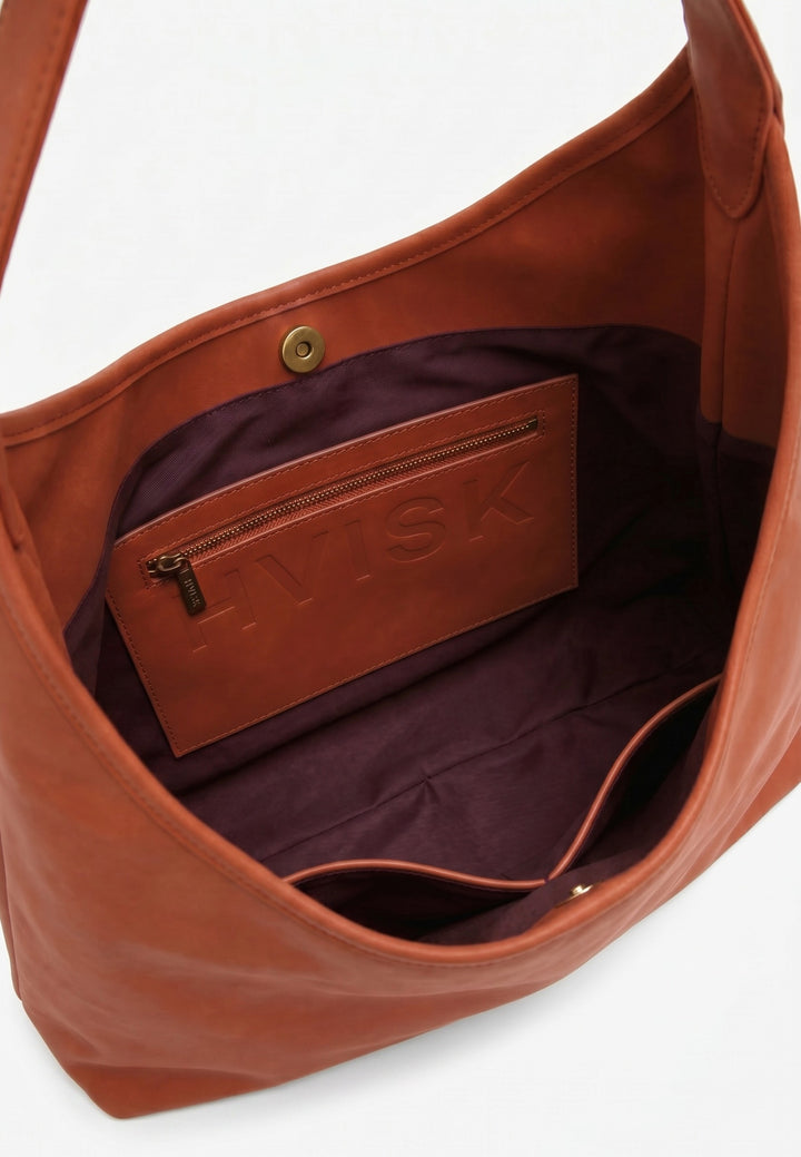 HVISK Lola Brush Tote Bag 510 Terracotta