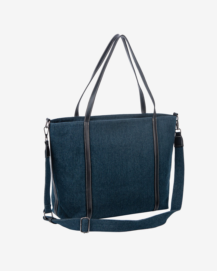 HVISK MILES DENIM Handle Bag 447 Blue Ink