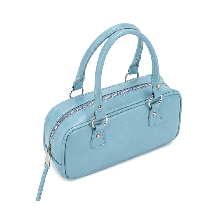 HVISK MINA RAW STRUCTURE Handle Bag 509 Dusk Blue