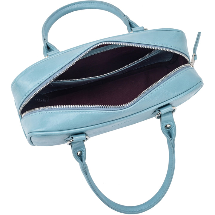 HVISK MINA RAW STRUCTURE Handle Bag 509 Dusk Blue