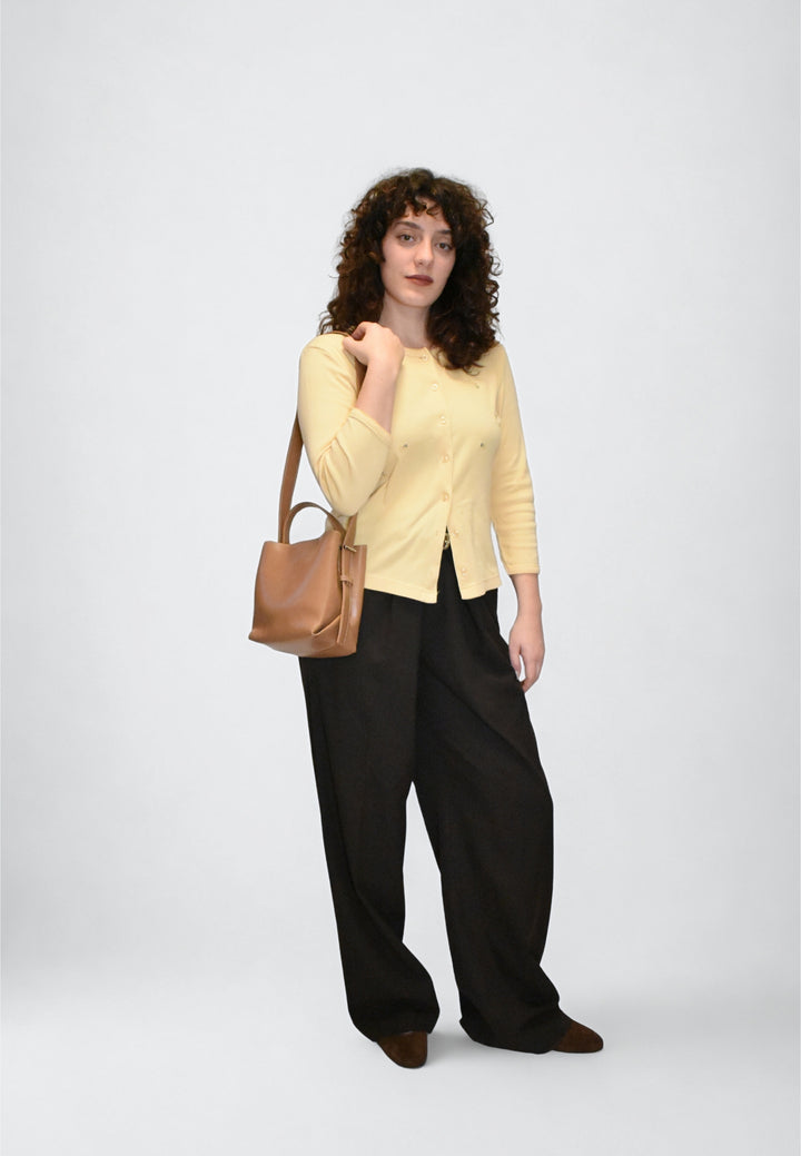 HVISK MOLLY GLOSSY STRUCTURE Crossbody 495 Mocha