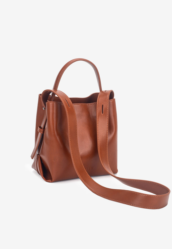 HVISK MOLLY GLOSSY STRUCTURE Crossbody 499 Brown Amber