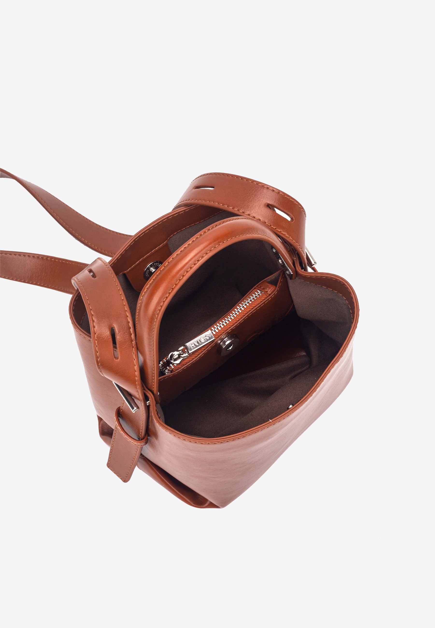 HVISK MOLLY GLOSSY STRUCTURE Crossbody 499 Brown Amber