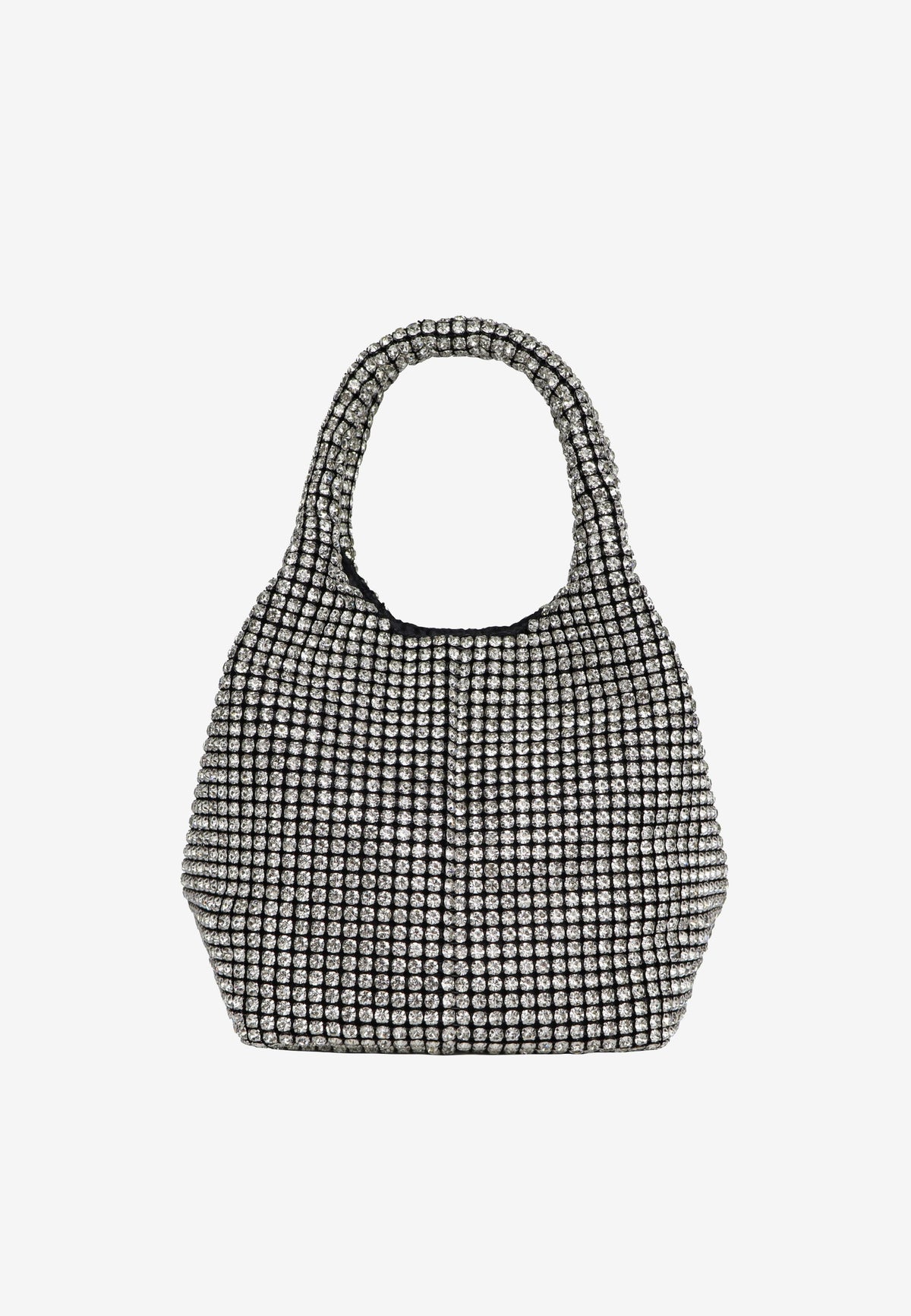 HVISK Merry Rhinestone Handbag 439 Shiny Silver
