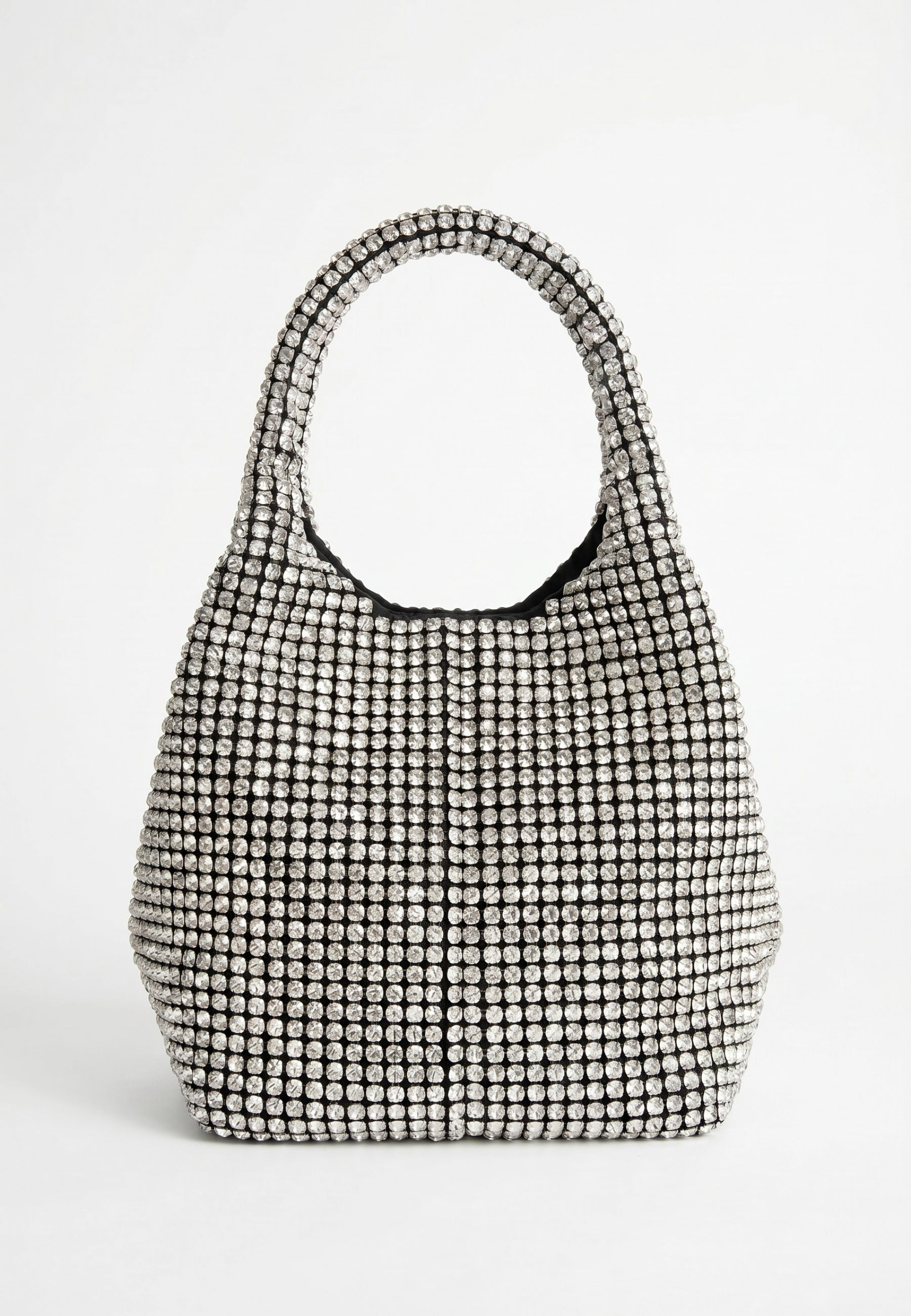 HVISK Merry Rhinestone Handbag 439 Shiny Silver