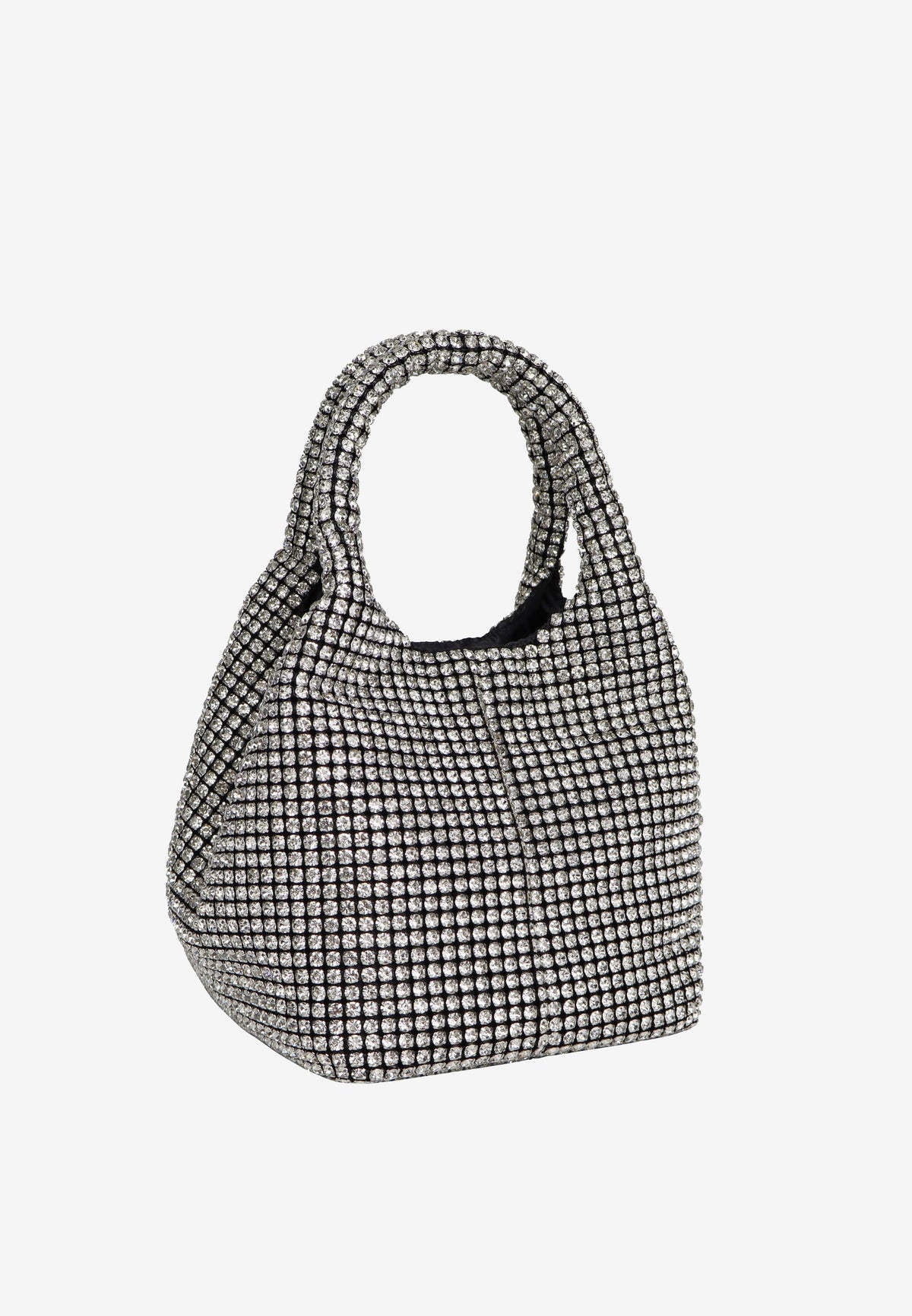 HVISK Merry Rhinestone Handbag 439 Shiny Silver