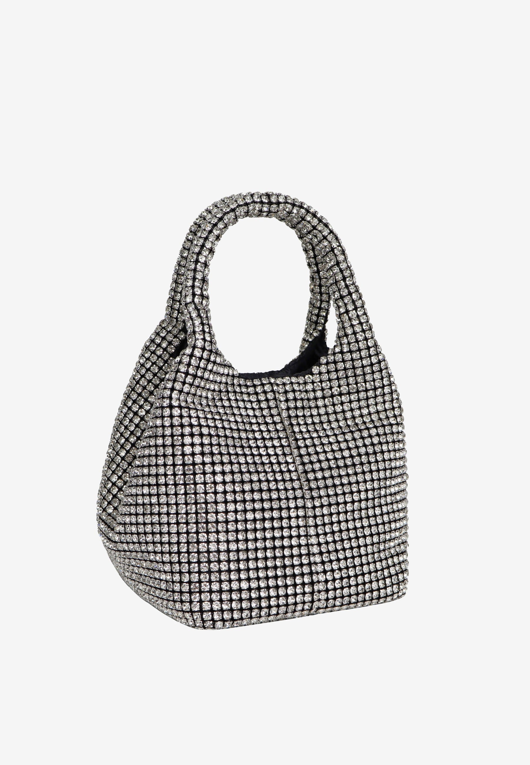 HVISK Merry Rhinestone Handbag 439 Shiny Silver