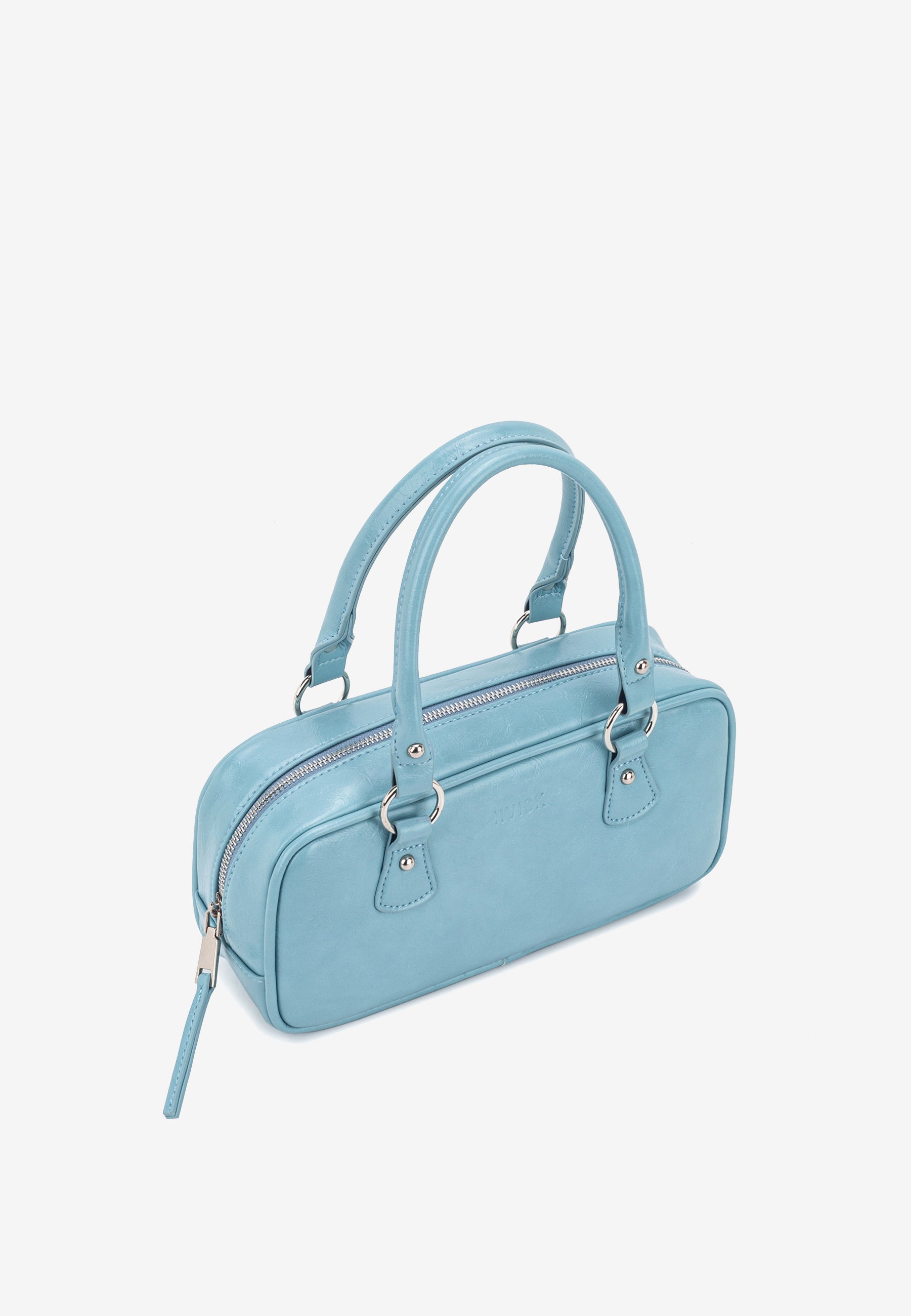HVISK Mina Raw Handle Bag 509 Dusk Blue