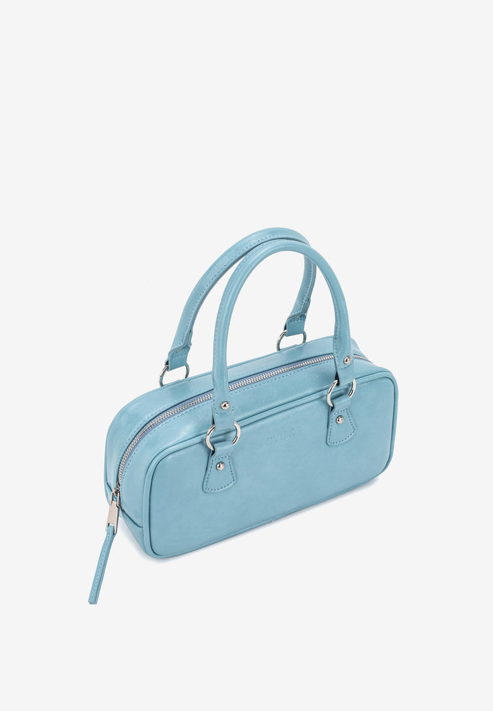 HVISK Mina Raw Handle Bag 509 Dusk Blue