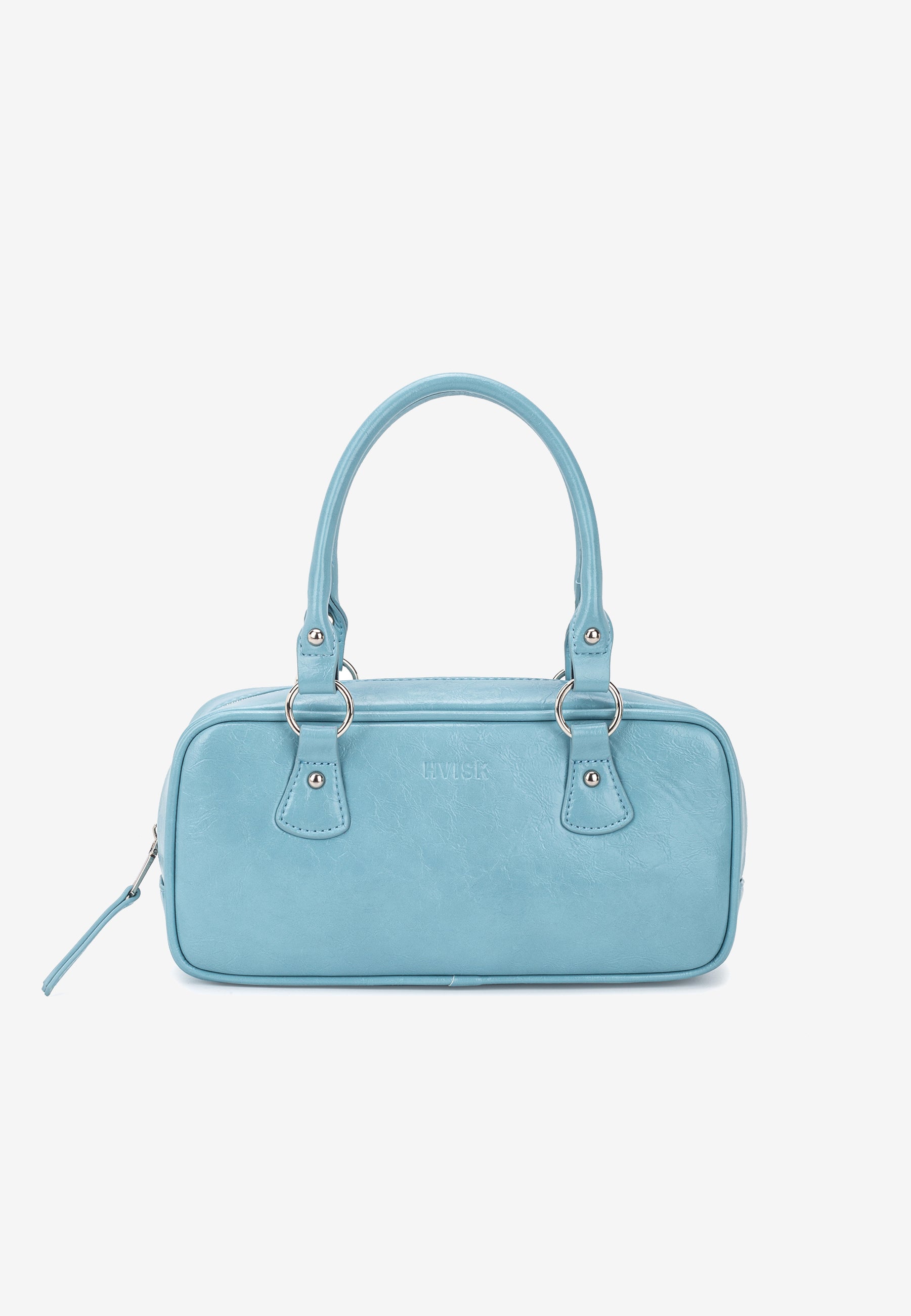 HVISK Mina Raw Handle Bag 509 Dusk Blue