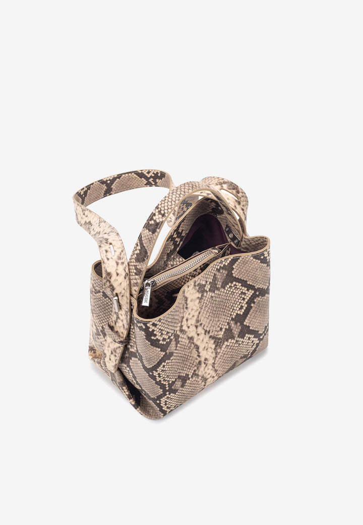 HVISK Molly Scaly Bucket Bag 506 Ivory