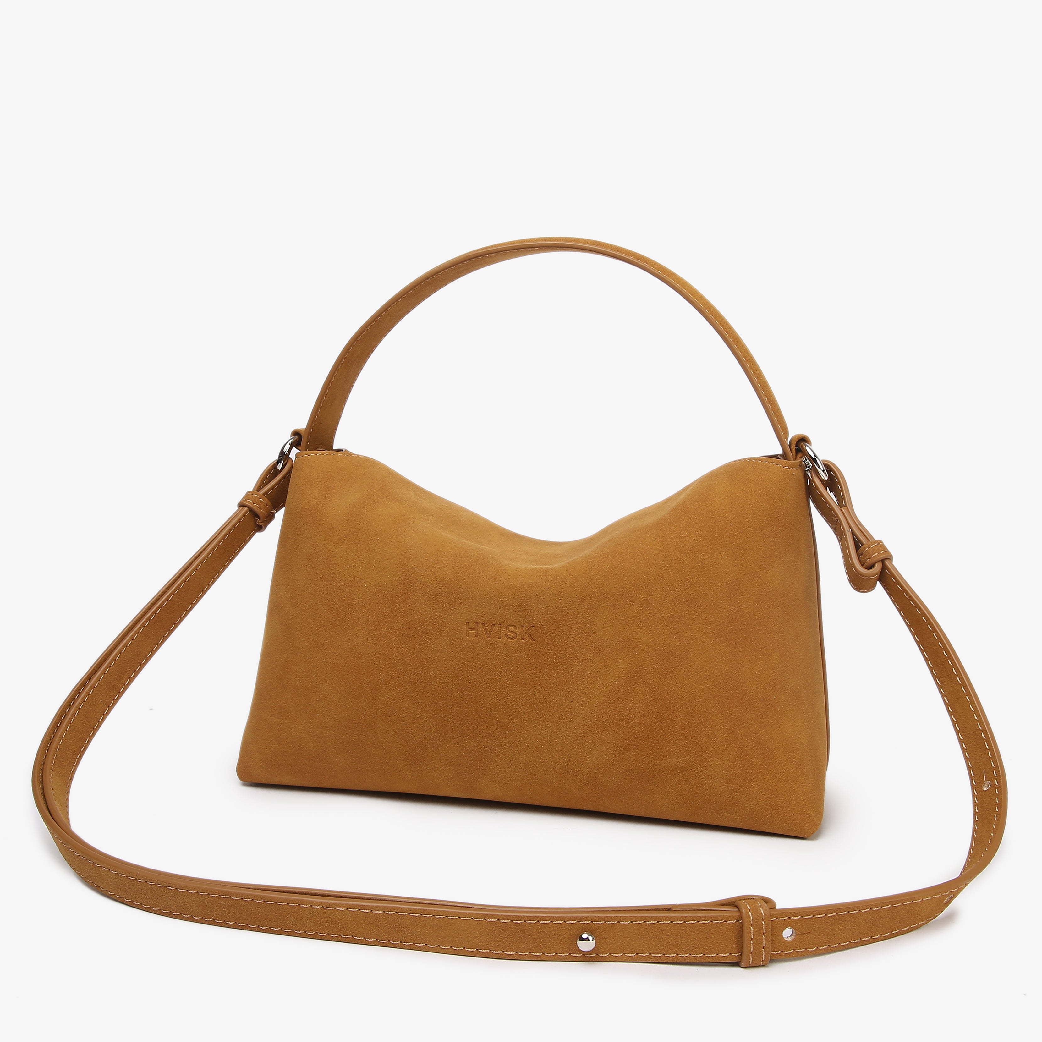 HVISK NOTE BRUSH STRUCTURE Crossbody 503 Cognac
