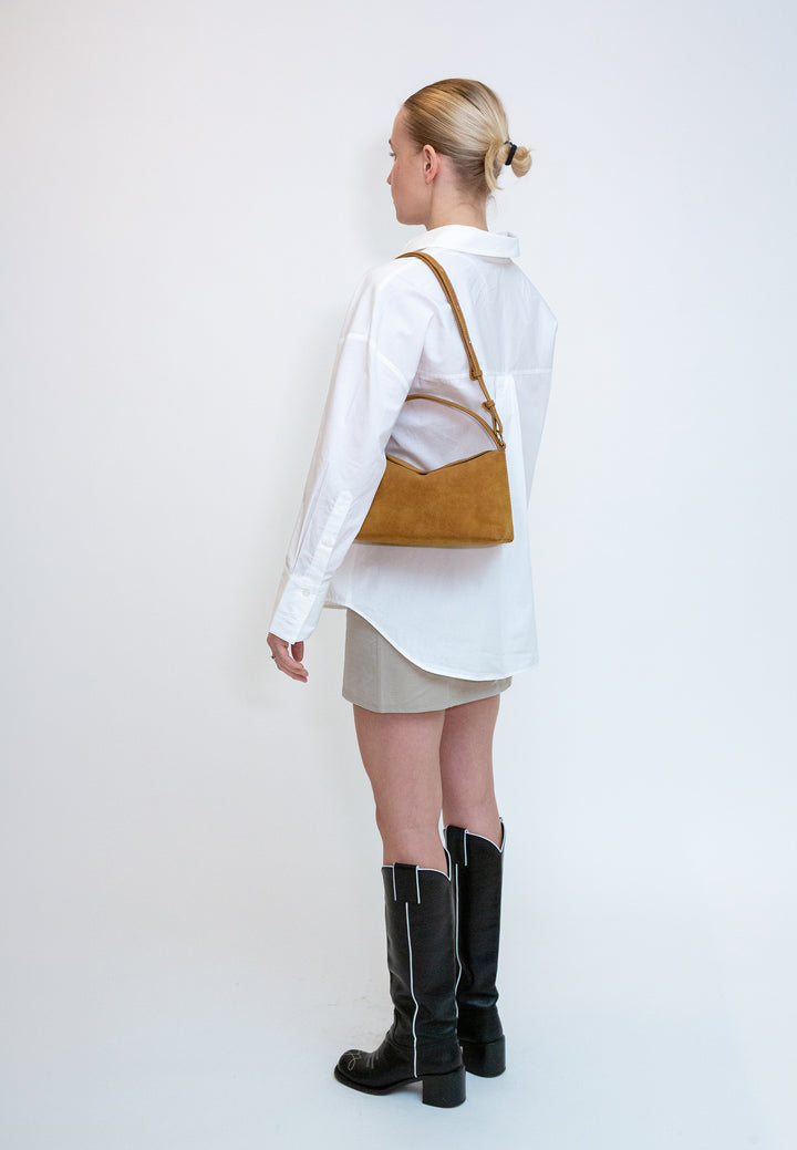 HVISK NOTE BRUSH STRUCTURE Crossbody 503 Cognac