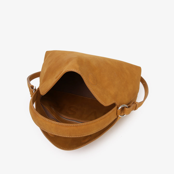 HVISK NOTE BRUSH STRUCTURE Crossbody 503 Cognac