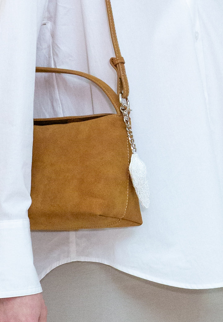 HVISK NOTE BRUSH STRUCTURE Crossbody 503 Cognac