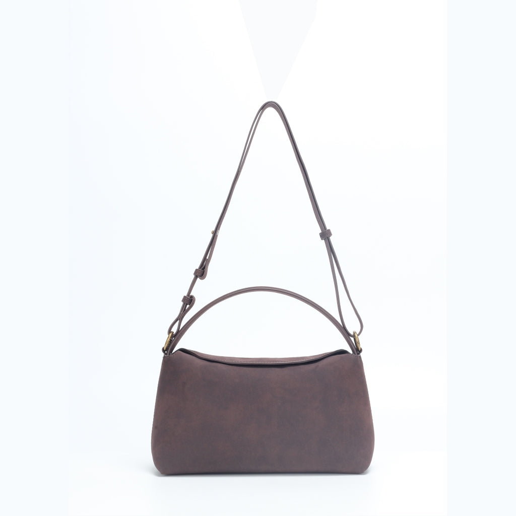 HVISK NOTE BRUSH STRUCTURE Crossbody 507 Umber Brown