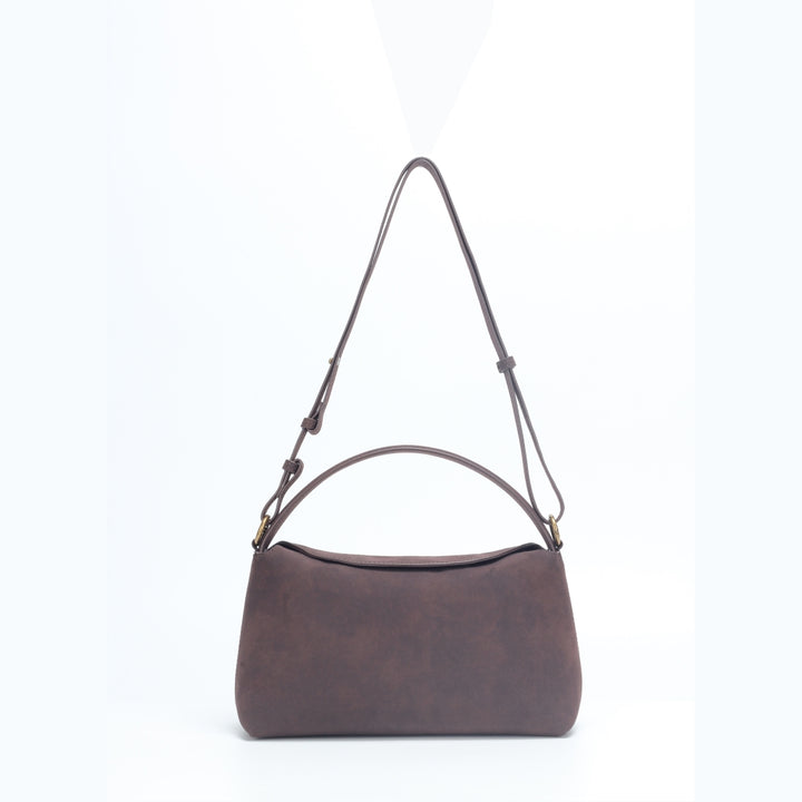 HVISK NOTE BRUSH STRUCTURE Crossbody 507 Umber Brown
