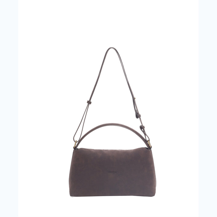HVISK NOTE BRUSH STRUCTURE Crossbody 507 Umber Brown