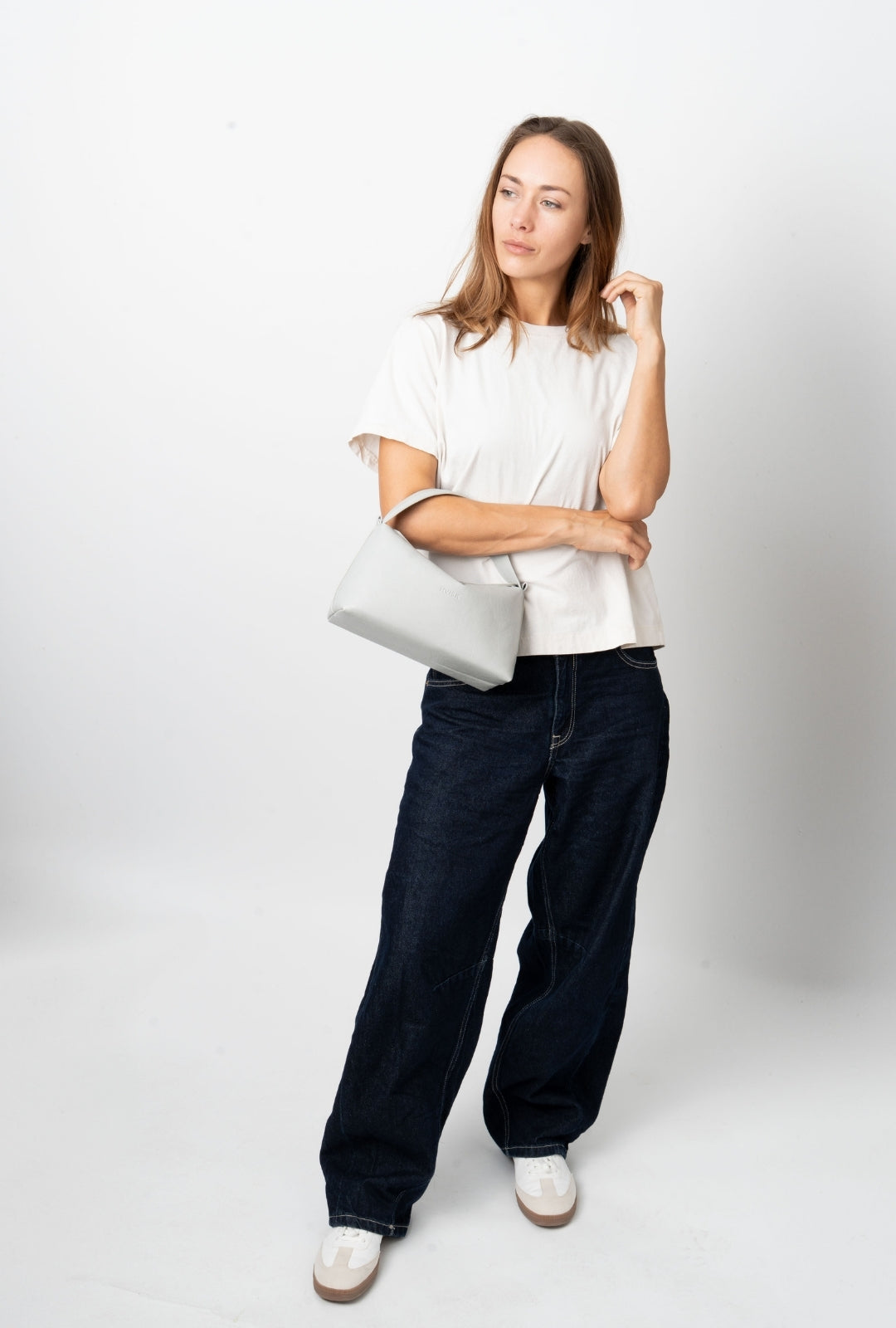 HVISK NOTE GLOSSY STRUCTURE Crossbody 477 Grey Aura