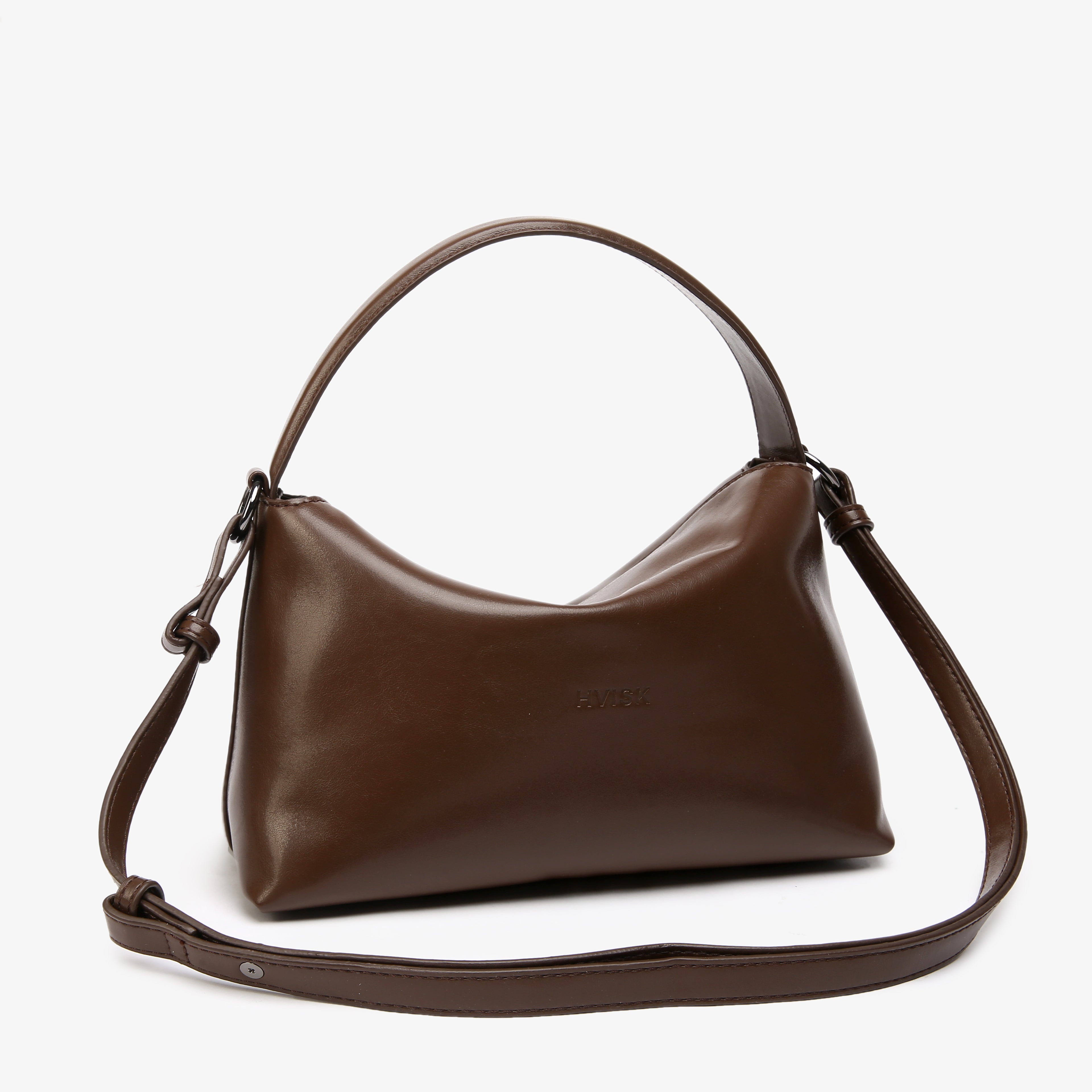 HVISK NOTE GLOSSY STRUCTURE Crossbody 496 Cocoa