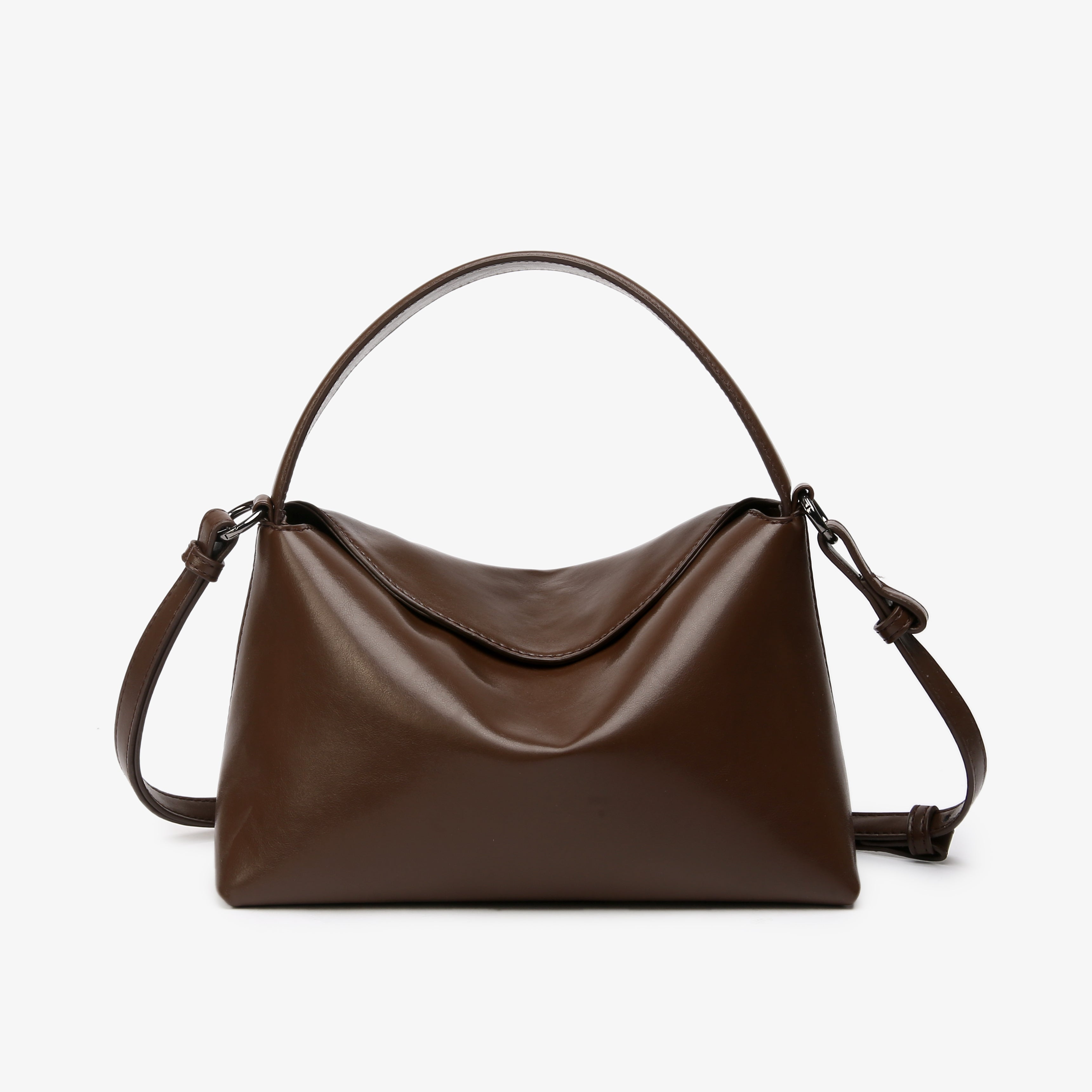 HVISK NOTE GLOSSY STRUCTURE Crossbody 496 Cocoa