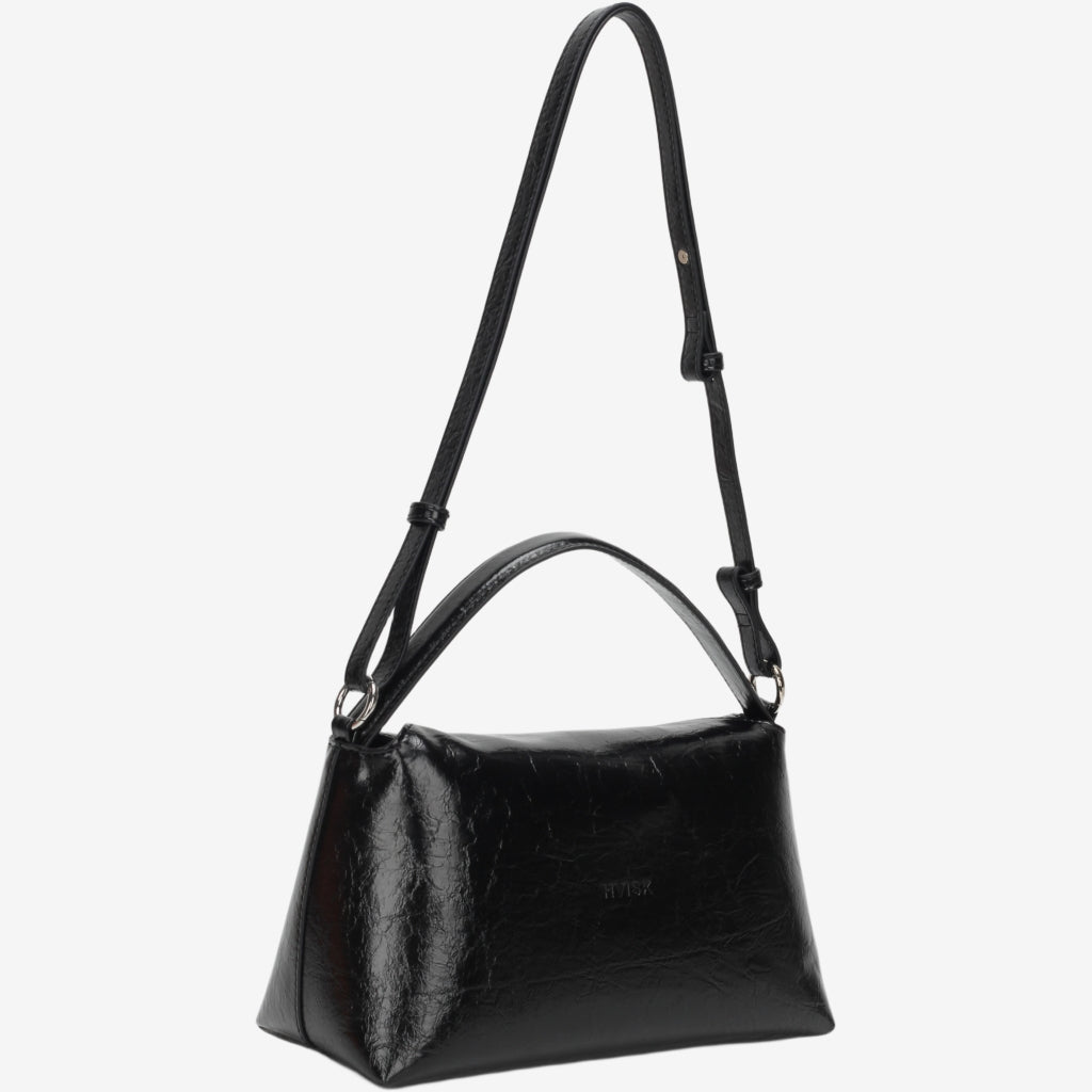 HVISK NOTE LACQUER Handbag 009 Black