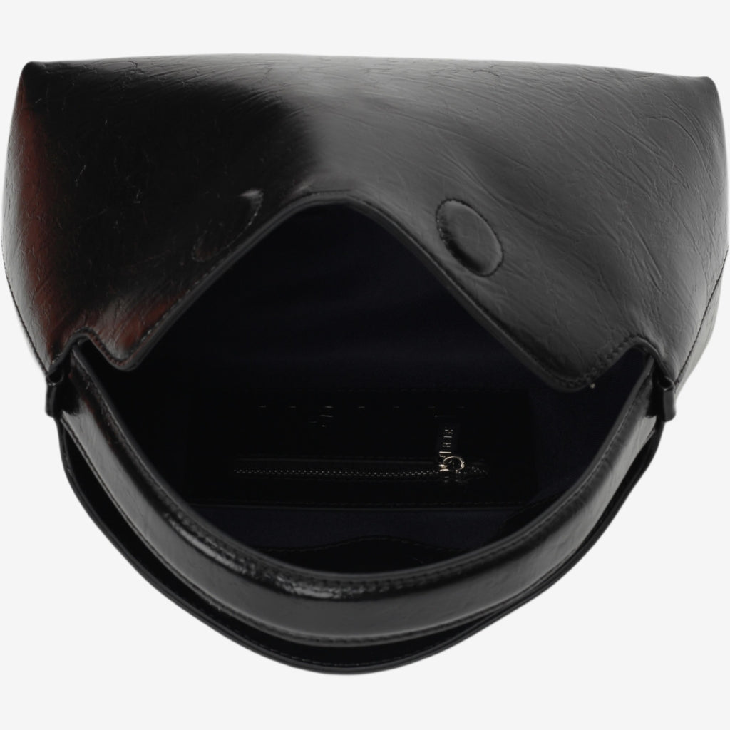 HVISK NOTE LACQUER Handbag 009 Black