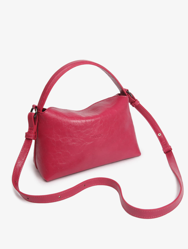 HVISK NOTE RAW STRUCTURE Crossbody 479 Fuchsia Pink