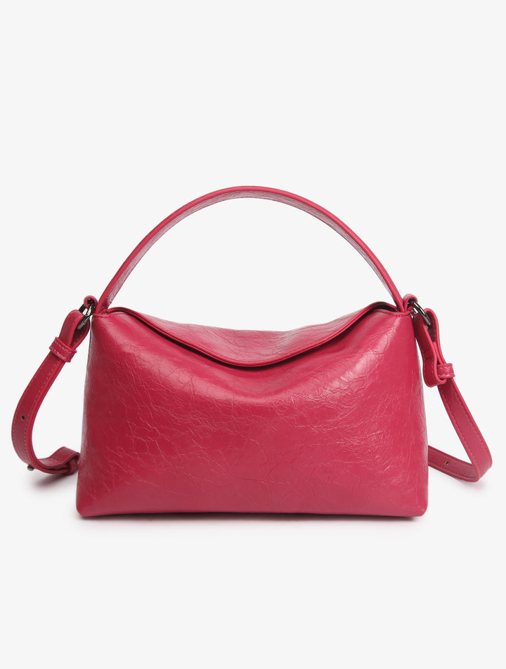 HVISK NOTE RAW STRUCTURE Crossbody 479 Fuchsia Pink