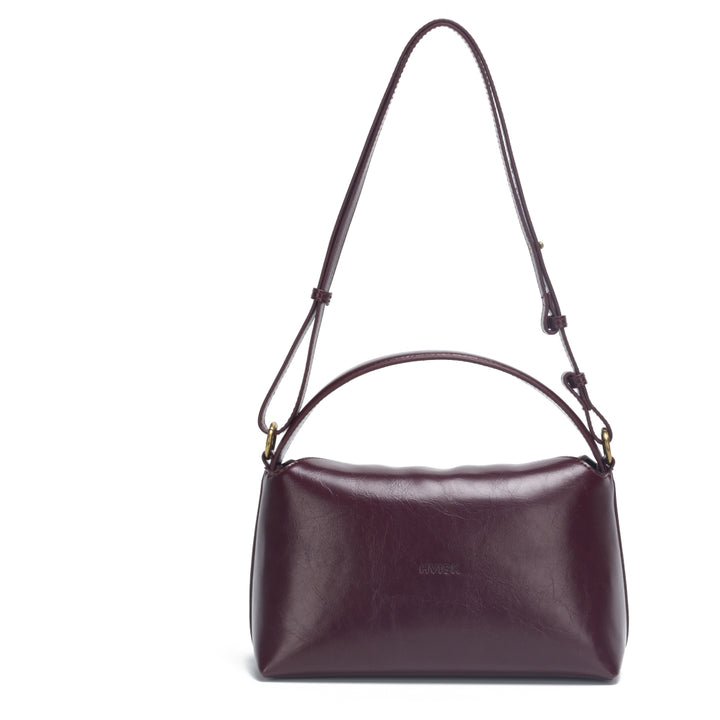 HVISK NOTE RAW STRUCTURE Crossbody 508 Deep Burgundy