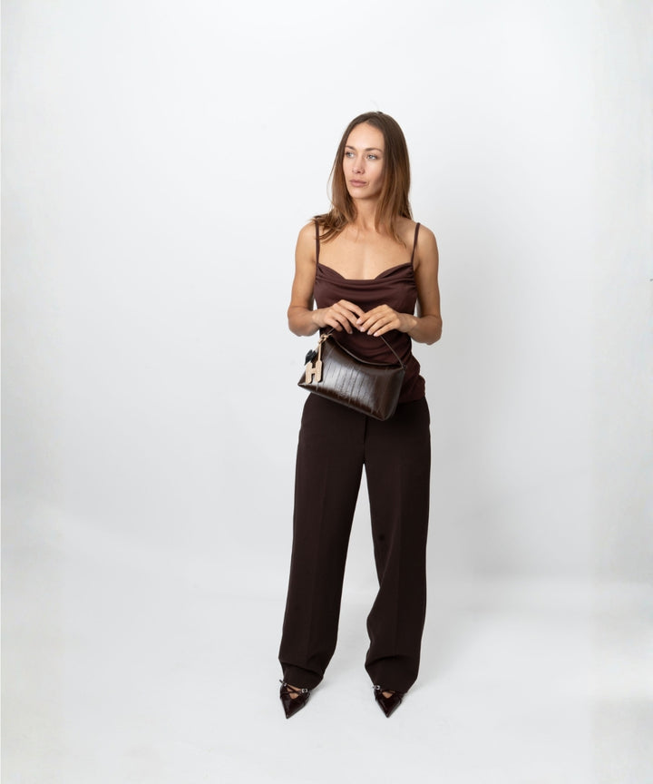 HVISK NOTE STROKE STRUCTURE Crossbody 485 Espresso