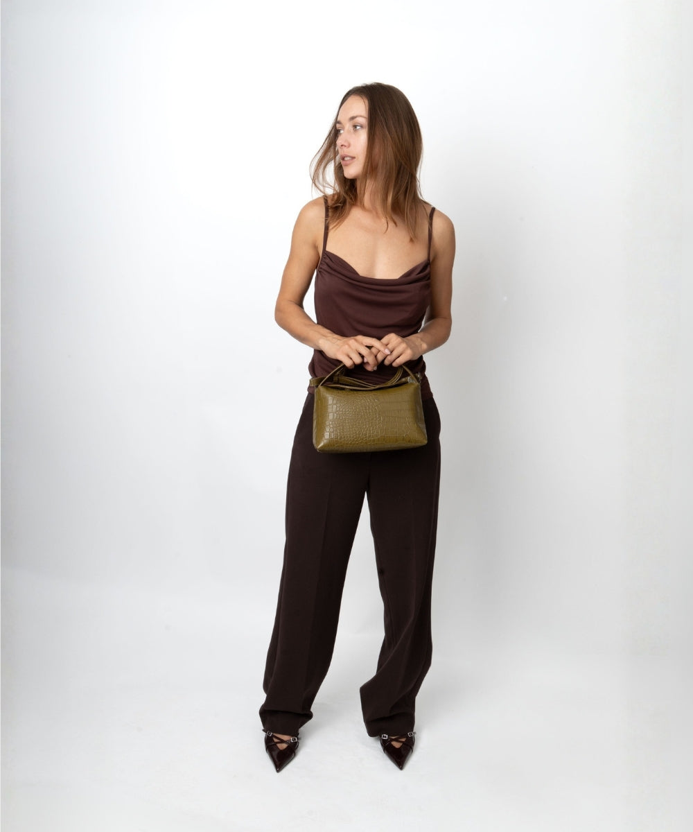 HVISK NOTE TRACE Crossbody 487 Olive Green