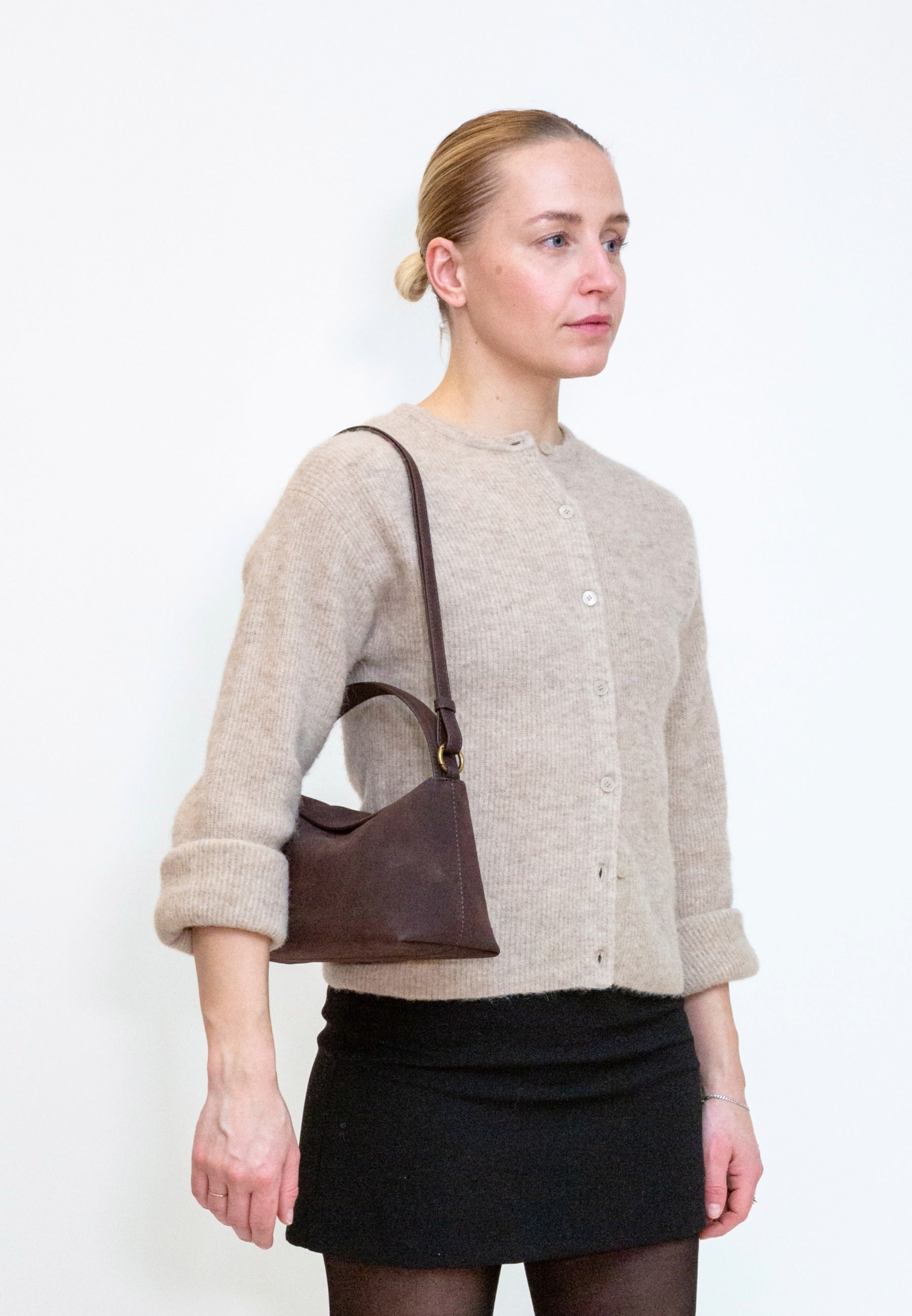 HVISK Note Brush Handbag 507 Umber Brown