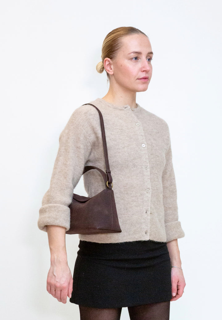 HVISK Note Brush Handbag 507 Umber Brown