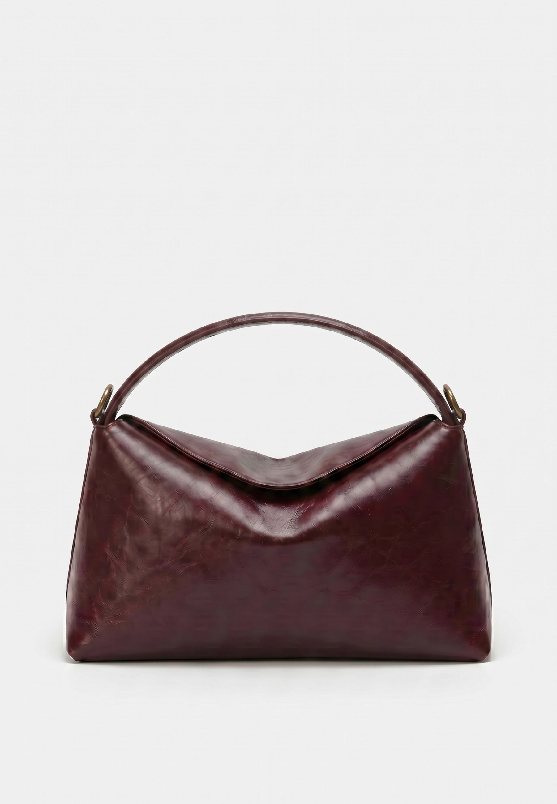 HVISK Note Raw Handbag 508 Deep Burgundy