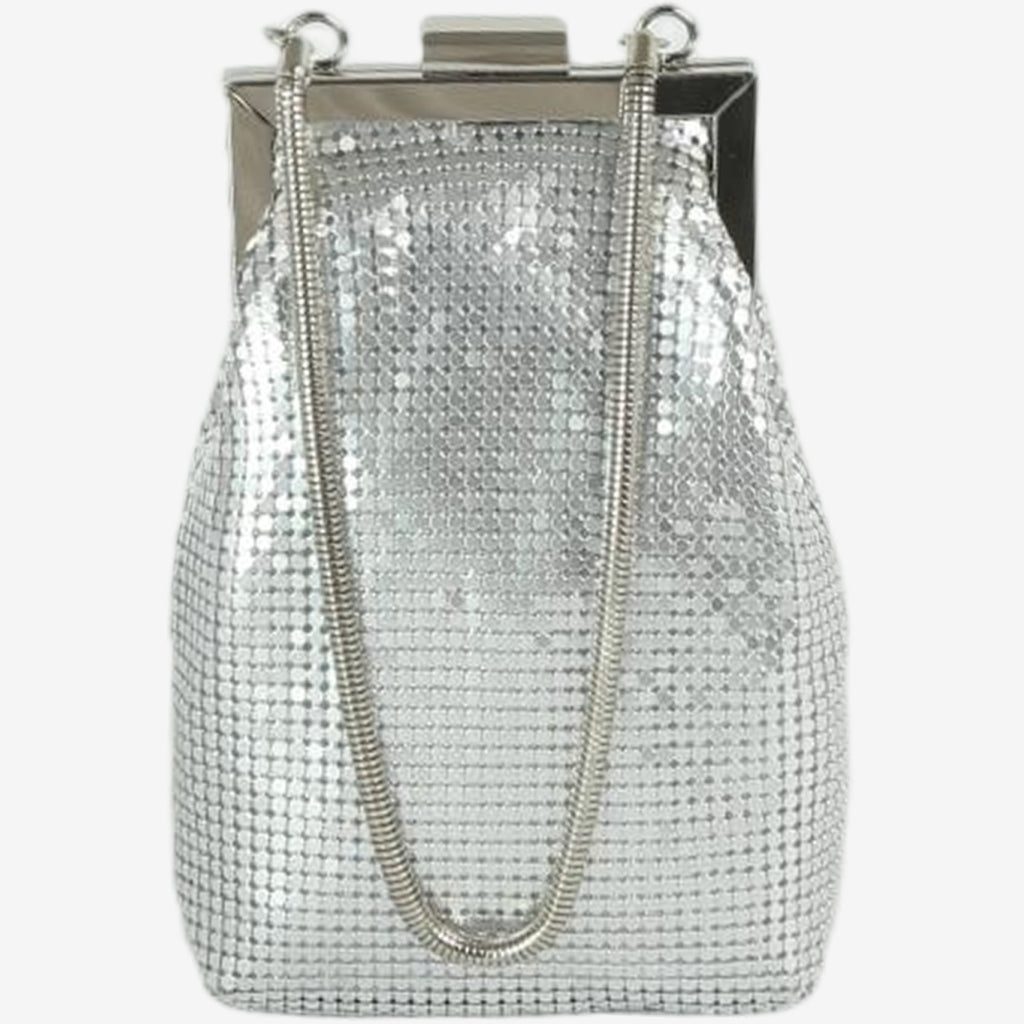 HVISK PANSY CHAINMAIL Handbag 012 Silver