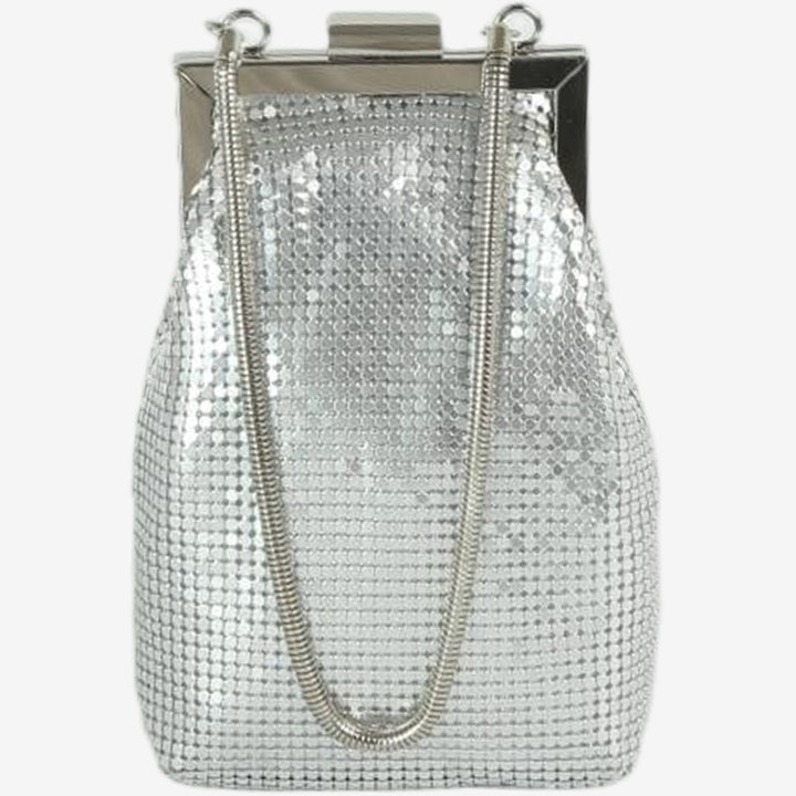 HVISK PANSY CHAINMAIL Handbag 012 Silver