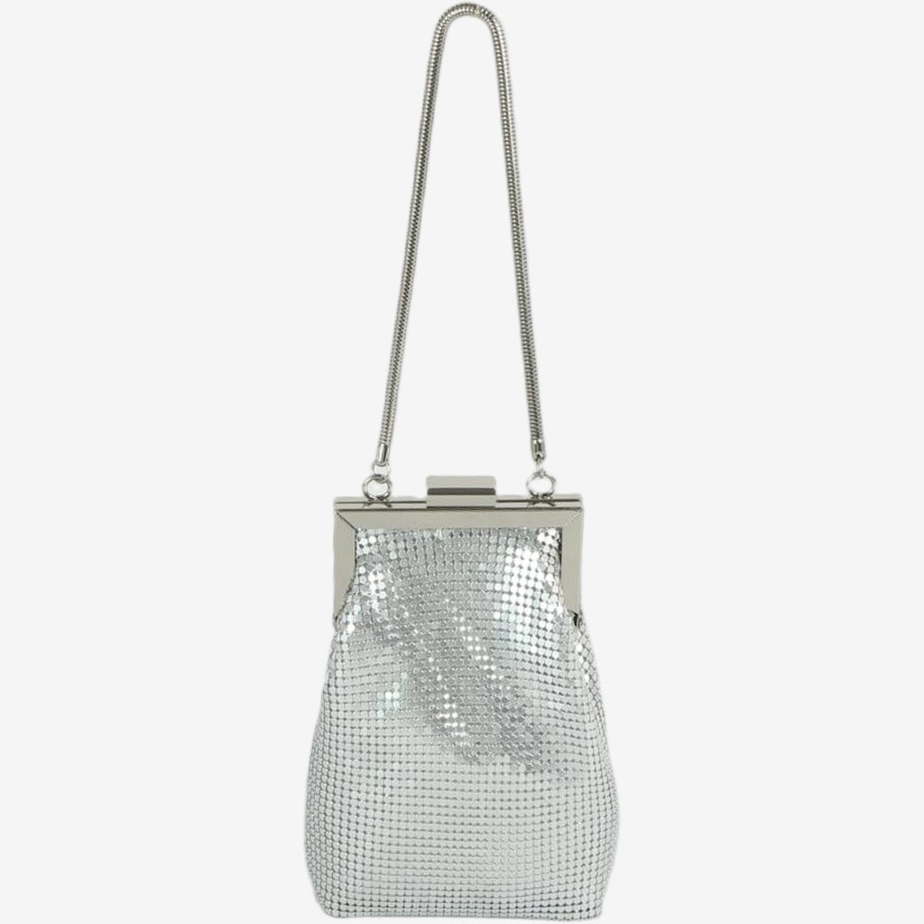 HVISK PANSY CHAINMAIL Handbag 012 Silver
