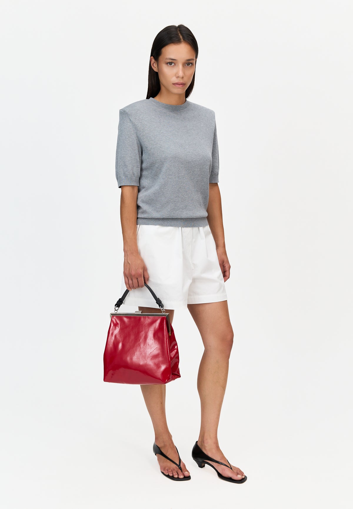 HVISK POLLY LACQUER Handbag 494 Scarlet