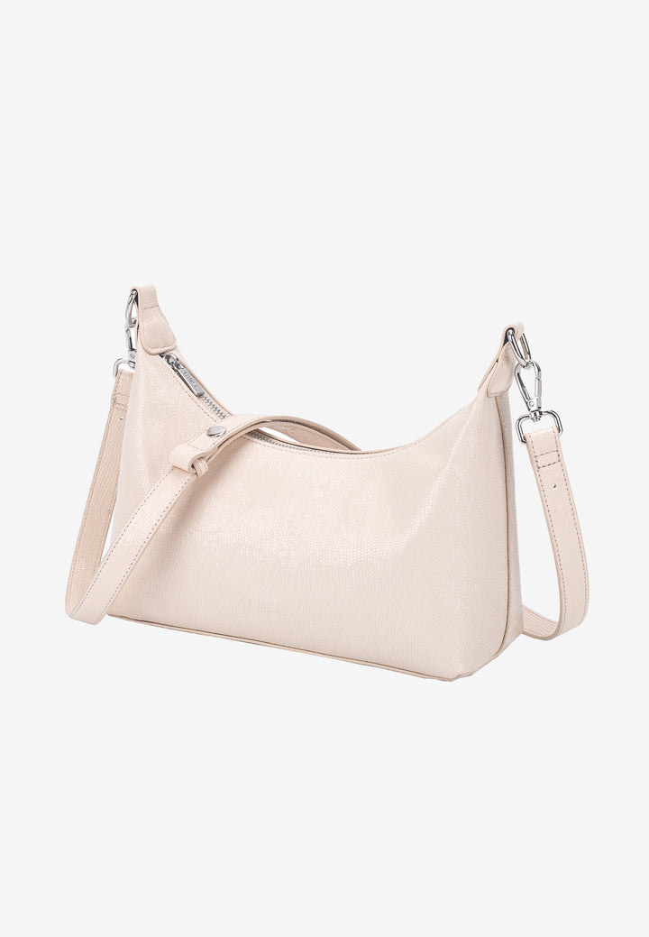 HVISK POLLY SHELL STRUCTURE Shoulder Bag 486 Oat White